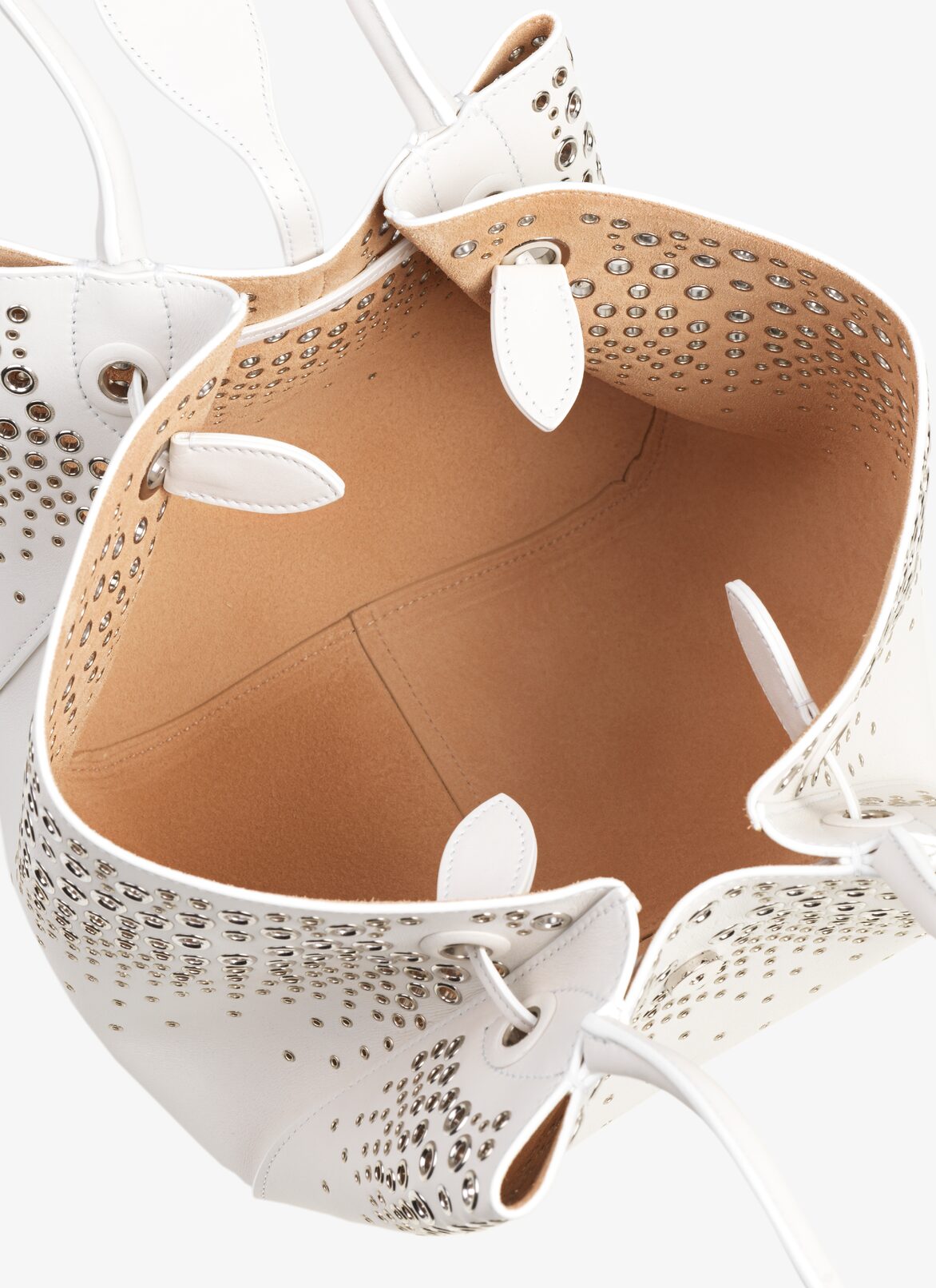 EYELET ANGELE 20 BAG ALAÏA OPTIC WHITE EYELET ANGELE 20 BAG